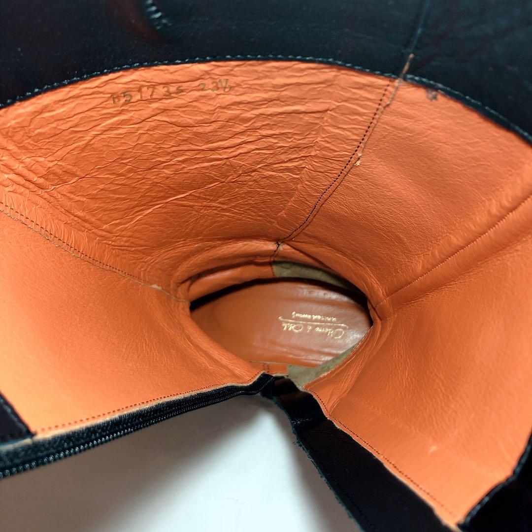 美品　Odette e Odile ロングブーツ ブラック　レザー サイドジップ