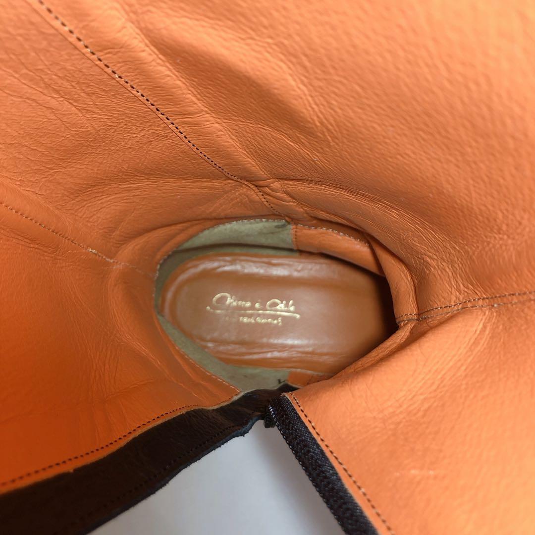 美品　Odette e Odile ロングブーツ ブラック　レザー サイドジップ