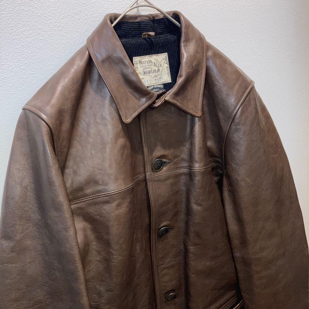 【希少】SUGAR CANE シュガーケーン　ホースハイド　カーコート　40