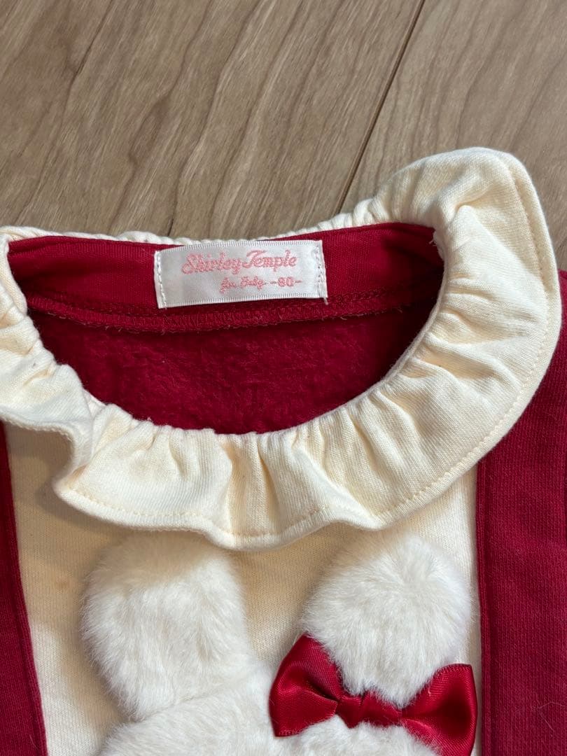 Stanley Temple 赤白ウサギロンパース 80