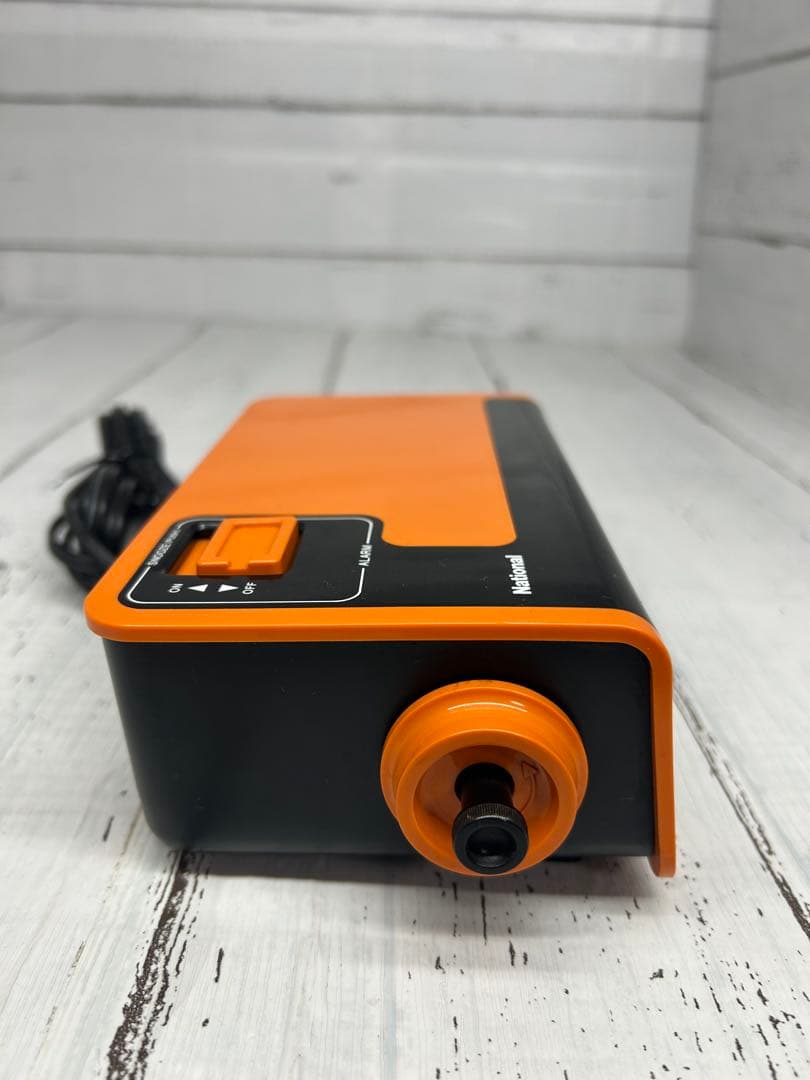 送料込み⭐︎National【TG02 オレンジ パタパタ 目覚まし時計】置時計