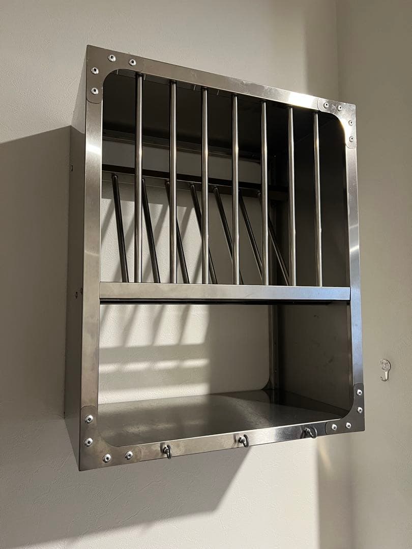 ステンレスキッチンラック オグレ O'gre Sサイズ ウォールシェルフ 食器棚