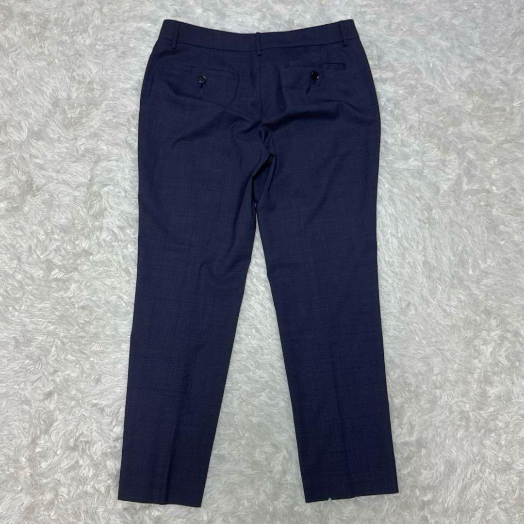 極美品✨レダ✨ユニバーサルランゲージ チェック パンツスーツ ネイビーブルー