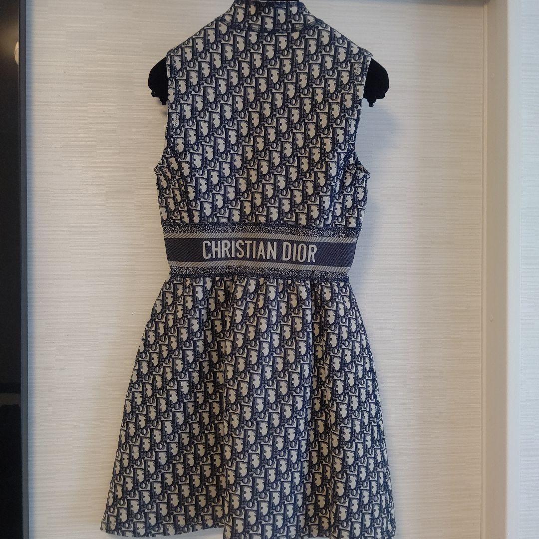 CHRISTIAN DIOR ノースリーブミニワンピース