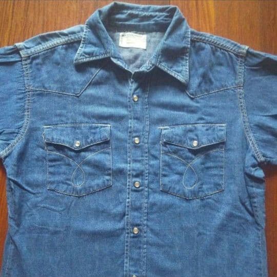 60s〜ビンテージ RANCHCRAFT JCペニー デニム ウエスタン シャツ