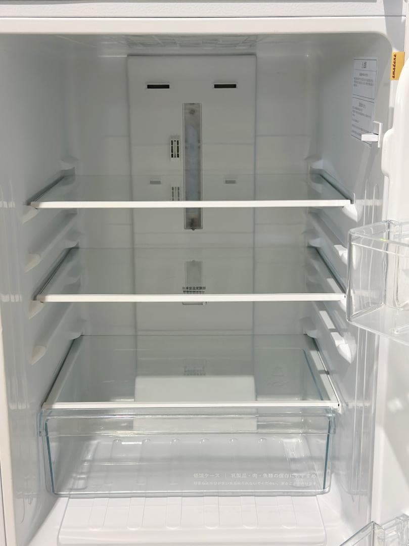 やや訳アリ■アマダナ 2ドア冷蔵庫 154L AT-RF150-WH 白 右開き