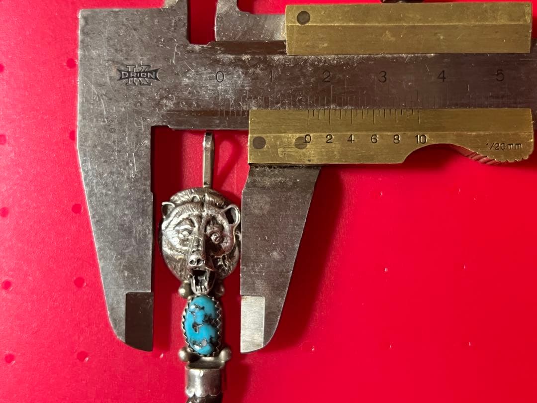 インディアンジュエリーNavajoベアクローペンダントトップターコイズ