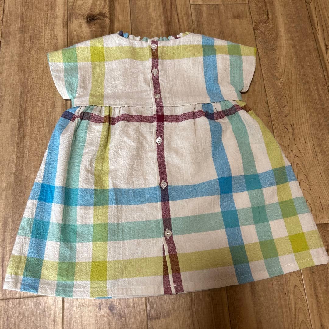 新品タグ付き　BURBERRY チェック柄 ワンピース 80