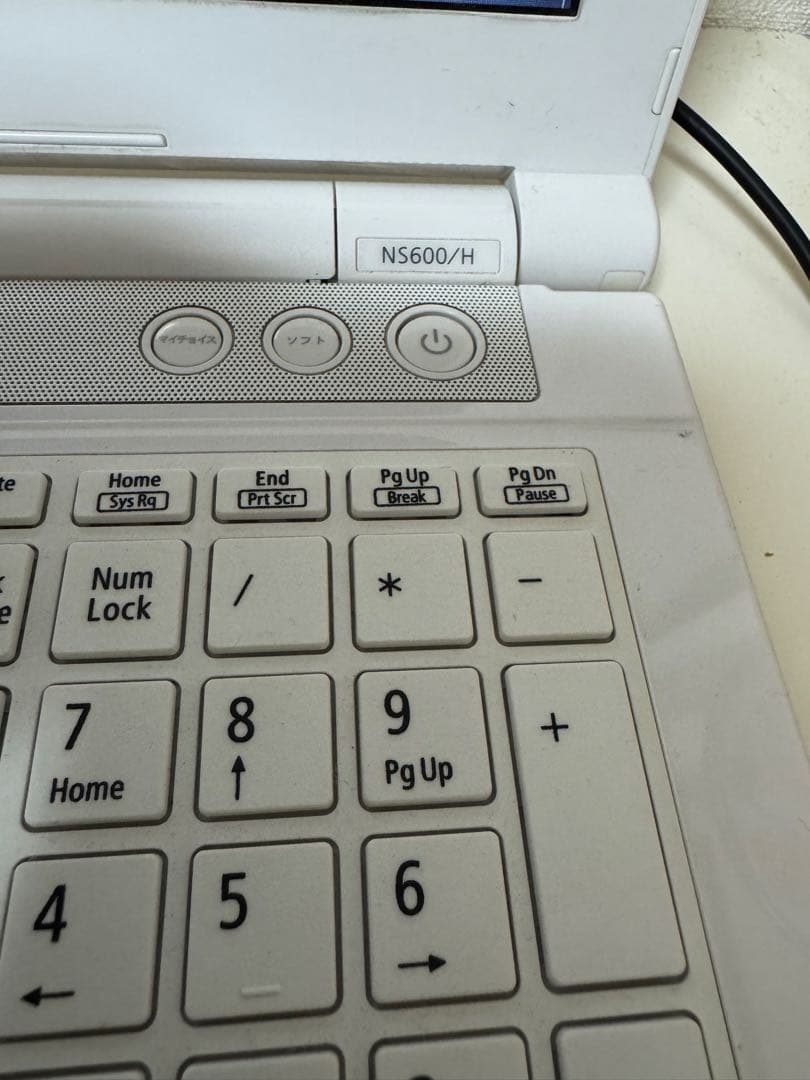 NEC NS600/H ホワイト 15.6インチノートPC