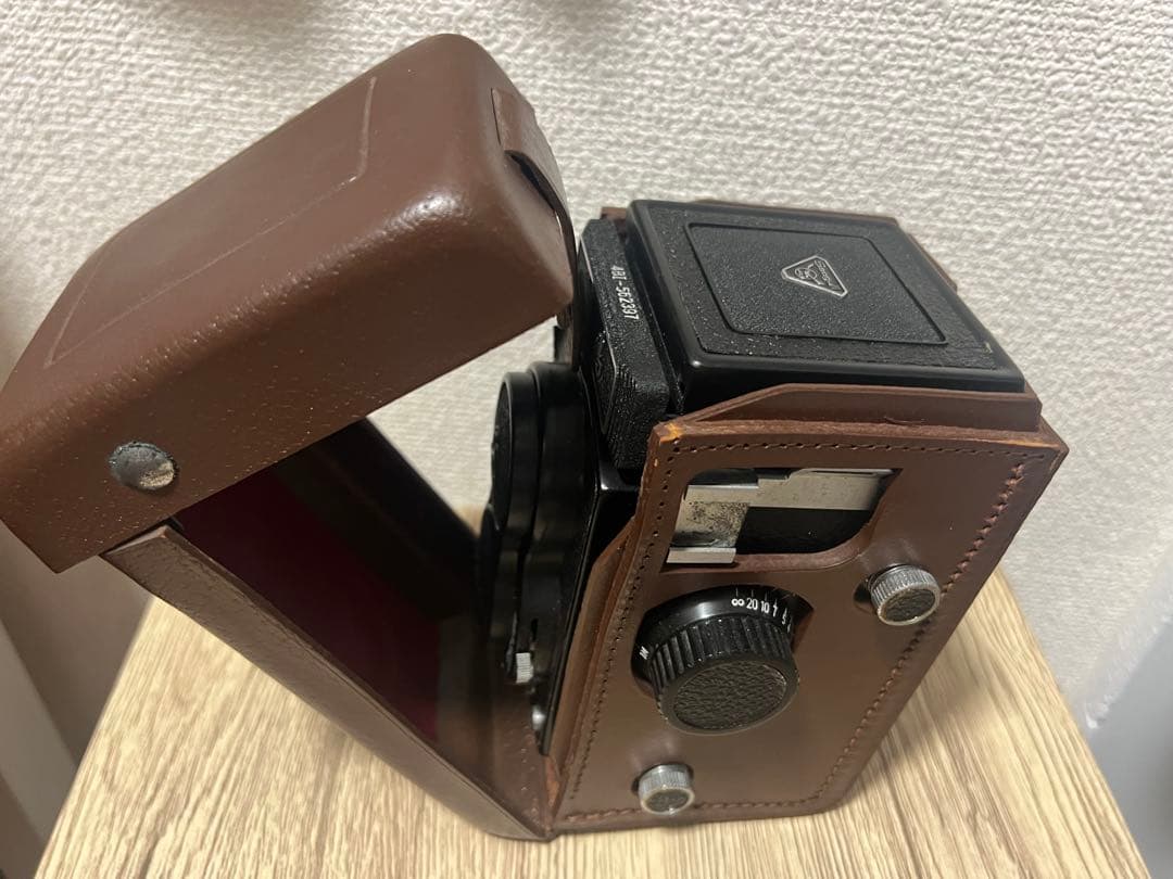 海鴎 二眼レフカメラ レザーケース付き