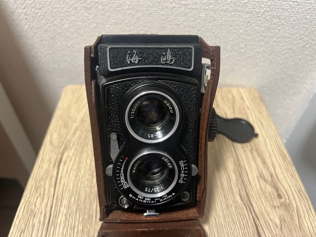 海鴎 二眼レフカメラ レザーケース付き