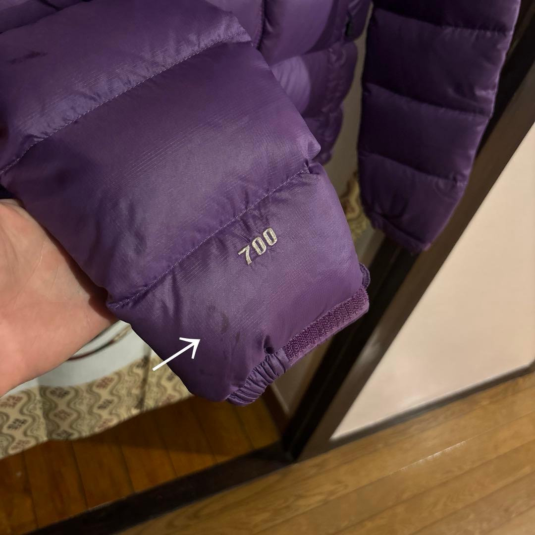 ザ・ノースフェイス ダウンジャケット 700FIL レディースL パープル