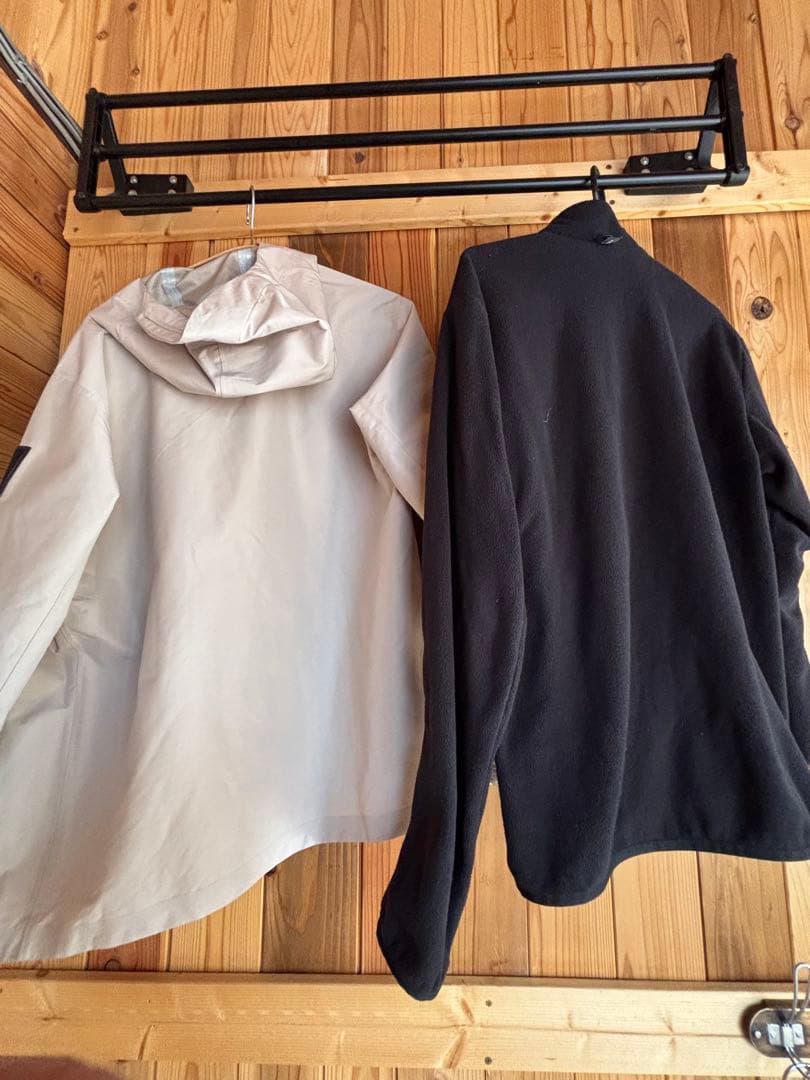 アディダス TERREX ベージュ/緑 アウター　インナーセット