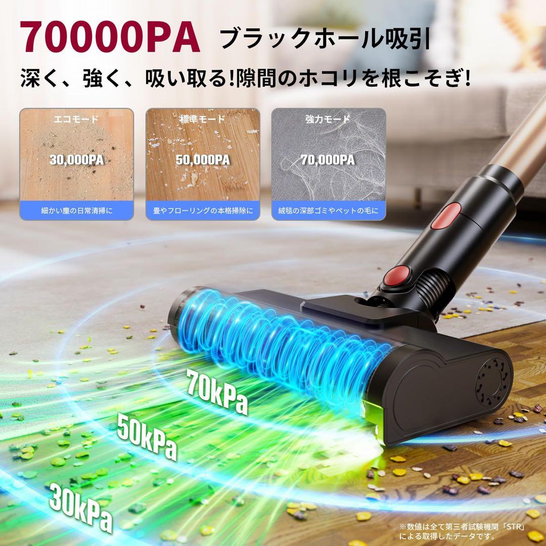 掃除機　コードレス　スタンド付き　大容量　ライト付き掃除機　 超強力吸引 軽量