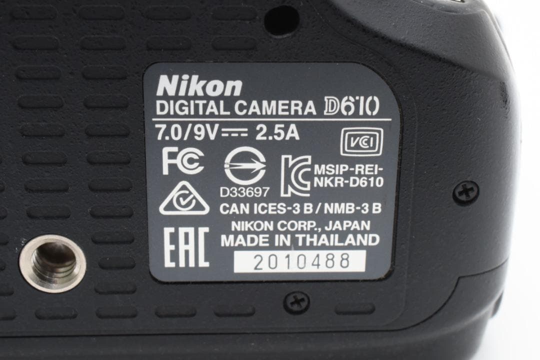 超美品 ニコン D610 デジタル ボディ ショット枚数　14752枚 M318