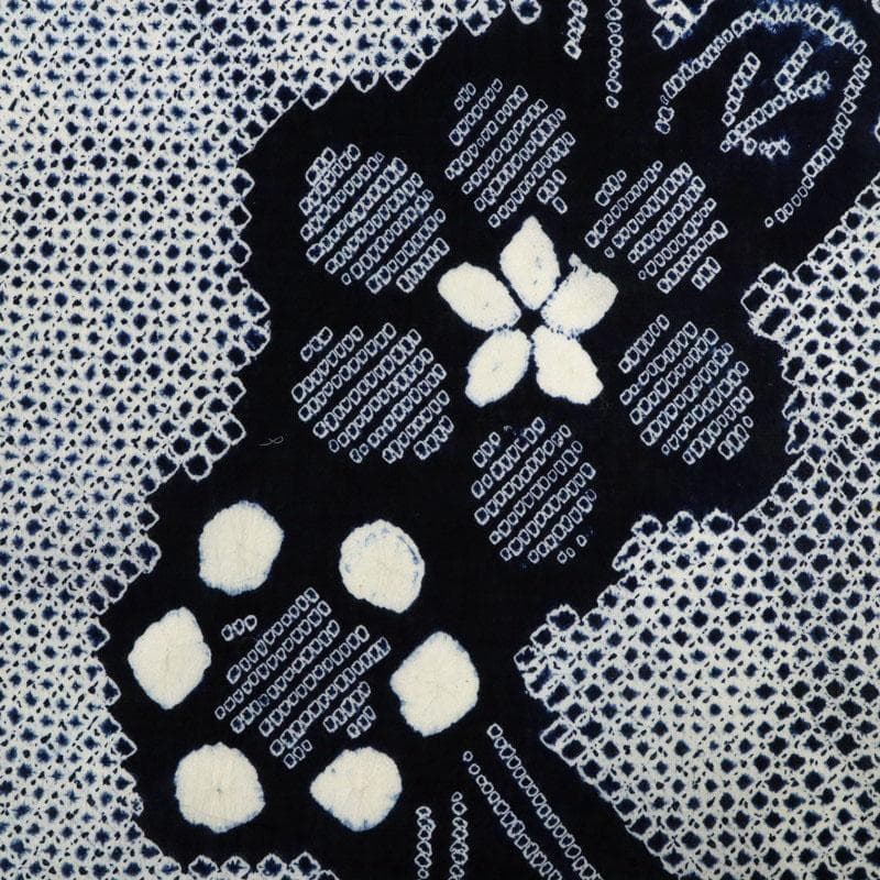 《ねこ★ハイブリ仕立て＋居敷当て＋しぼり浴衣揺れる花模様■反25-116》