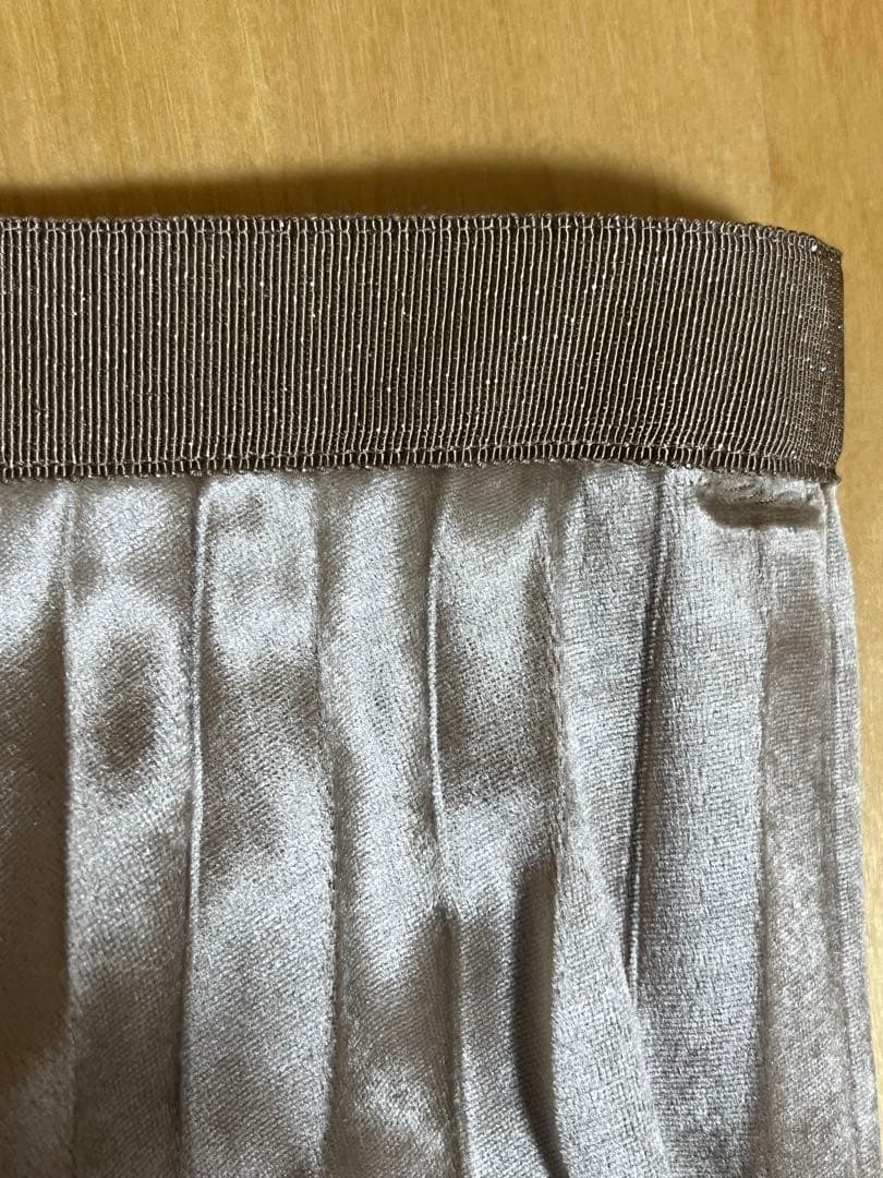 モラビトブラン　プリーツロングスカート ブラウン38