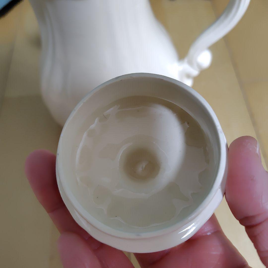 サルグミンヌ　花リム　ポット＆シュガーポット セット　アンティーク