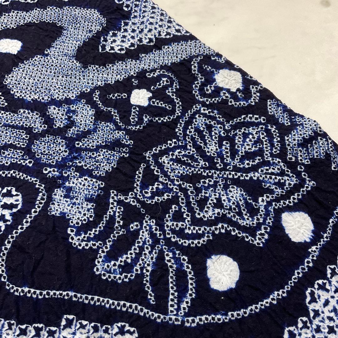 厳選◆夏物浴衣◆未使用同然◆素晴らしい三浦絞り有松絞り◆仕付◆裄64.5丈155