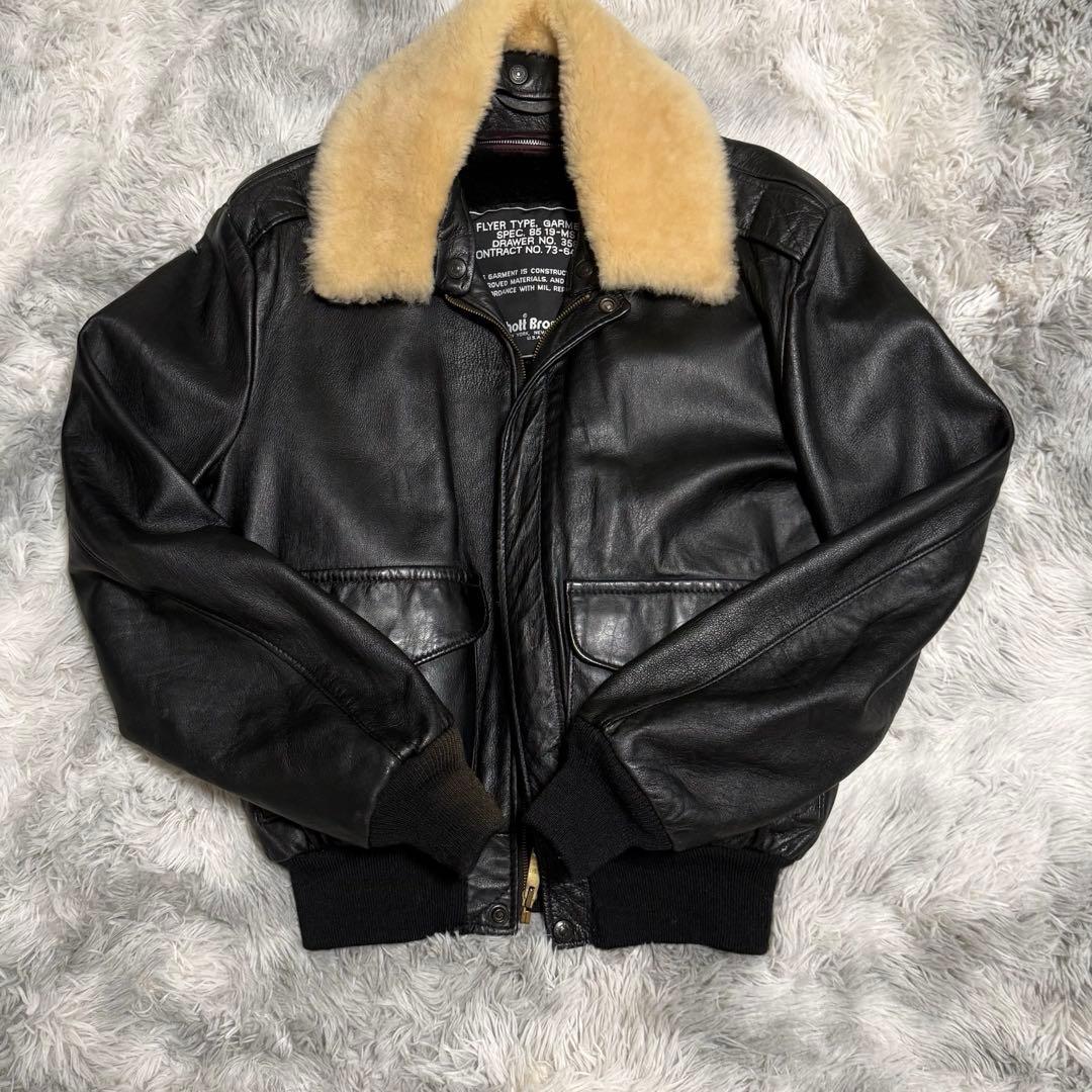 Schott A-2 G-1フライトジャケット レザージャケット 40 アメカジ