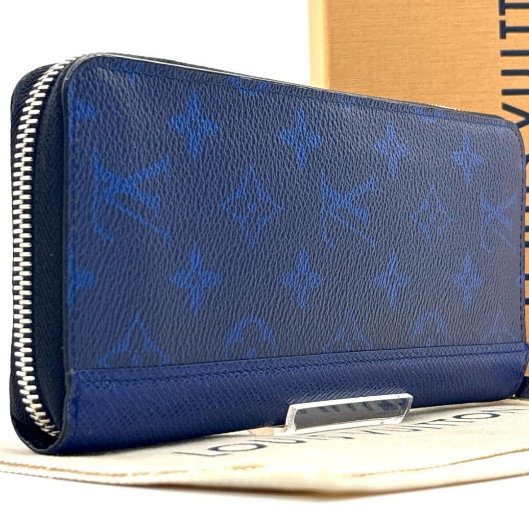 現行◆RFID◆LOUIS VUITTON ヴェルティカル タイガラマ ブルー