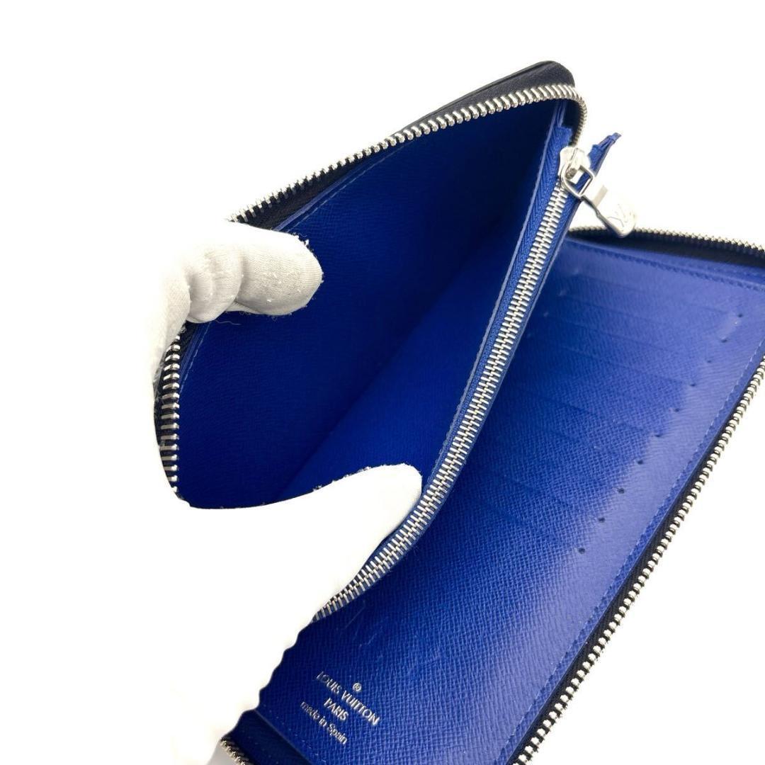 現行◆RFID◆LOUIS VUITTON ヴェルティカル タイガラマ ブルー