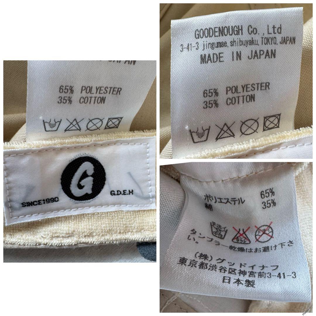 GOODENOUGH フェルトロゴ BBキャップ ナチュラル fragment