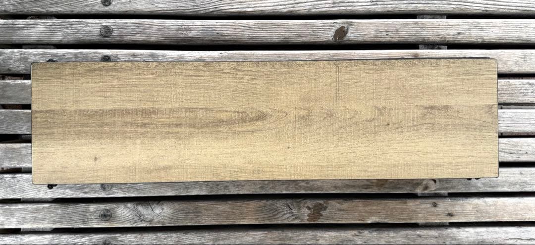 【美品】◼︎mont-bell◼︎木目調★2色★アウトドアテーブル★ワイド★