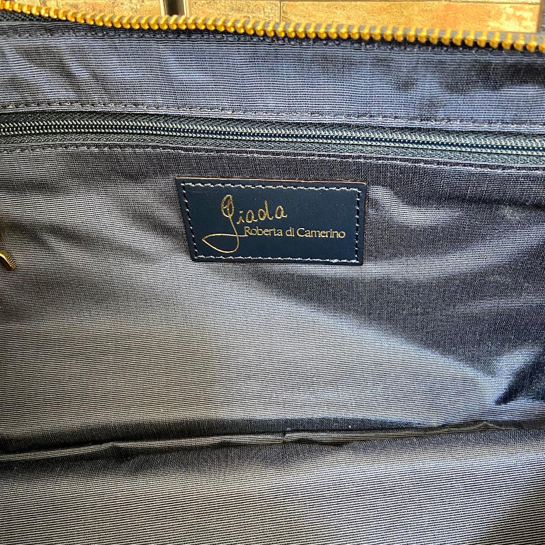 【未使用級】ロベルタディカメリーノ　ボストンバッグ　TOKYO　クロコ