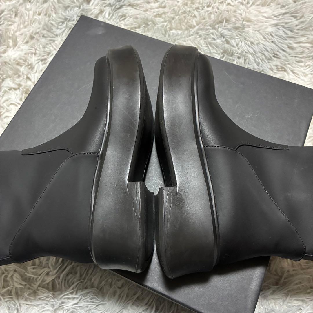 【良品】Purpred 撥水 ラバーブーツBLACK〈定価42,900円〉