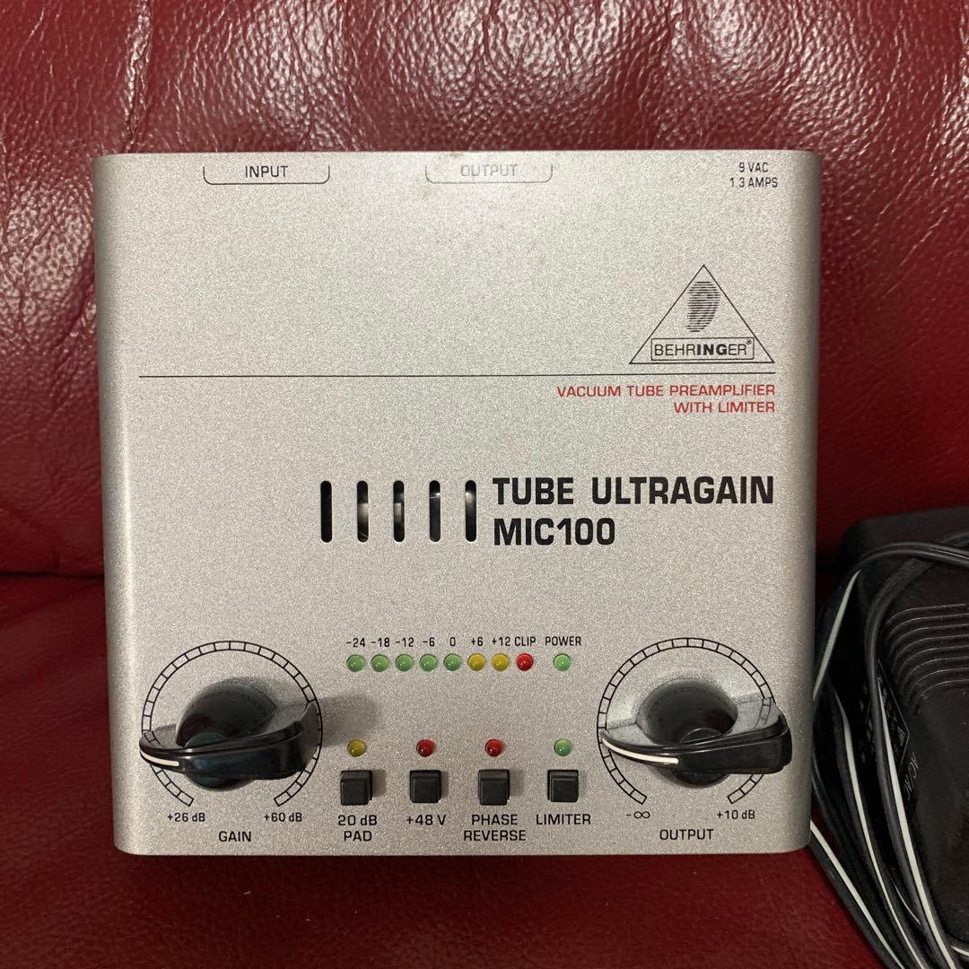 アンプ Behringer TUBE ULTRAGAIN MIC100