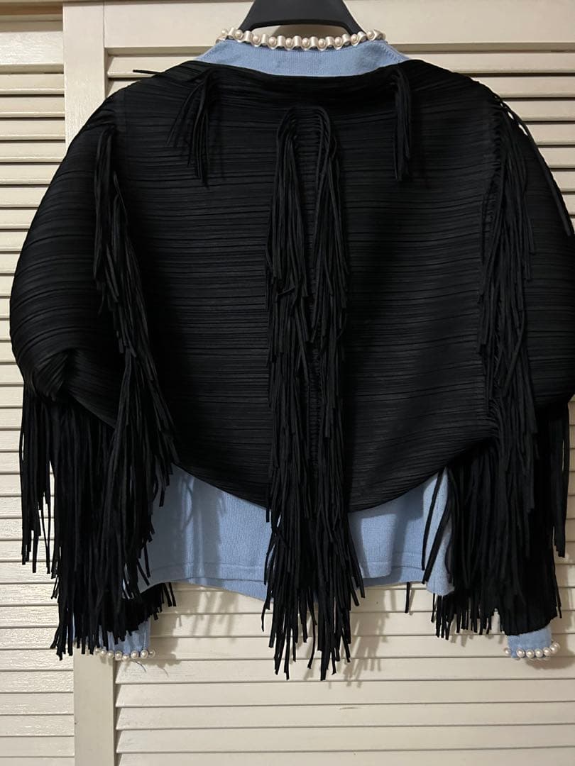 美品❤️プリーツプリーズ イッセイミヤケ フリンジボレロ