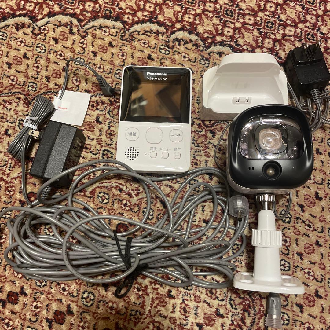 ラス1Panasonic パナソニックモニター＋屋外カメラ VS-HM105-W