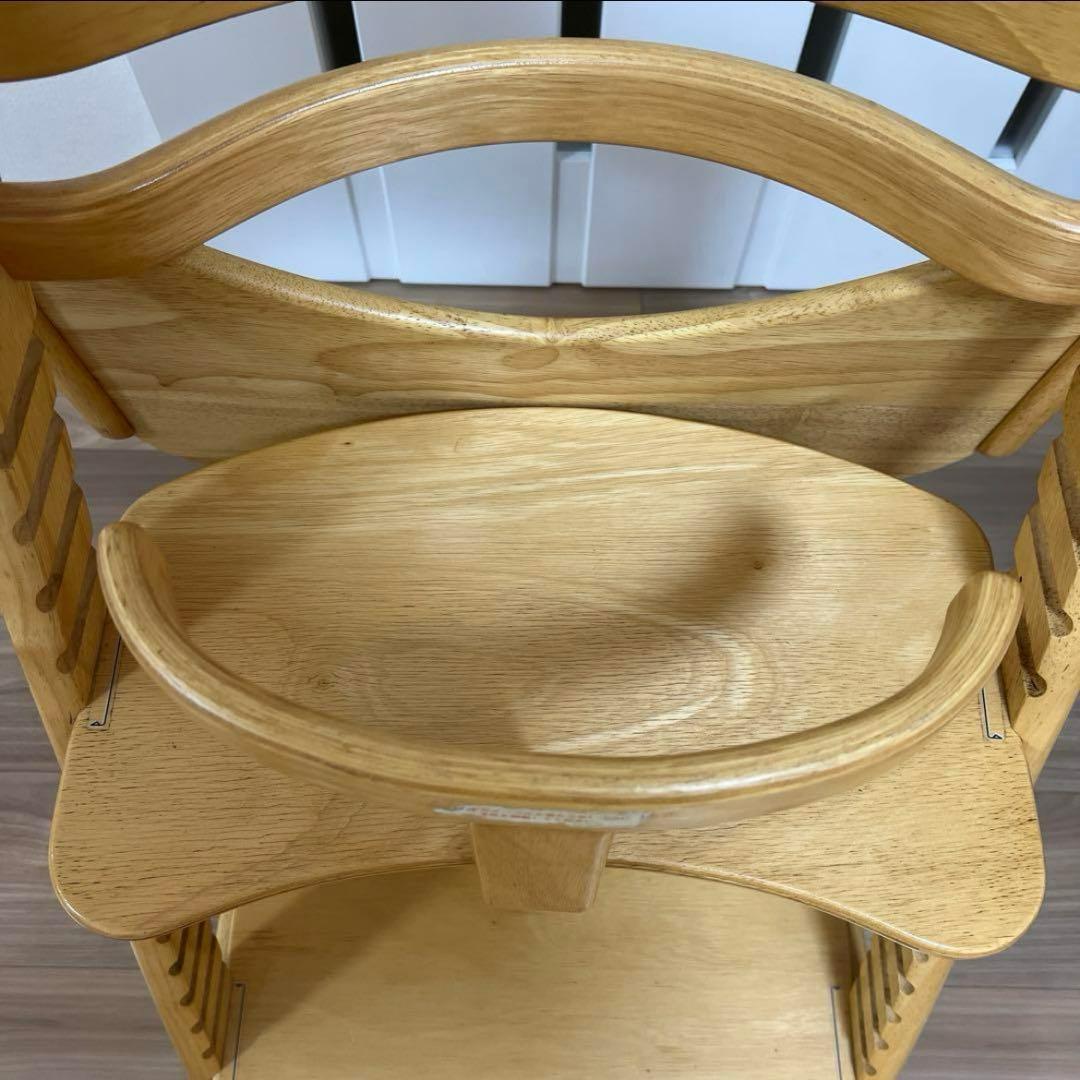 【美品】大和屋　すくすくチェアES テーブル&ガード付　ベビーチェア　ハイチェア