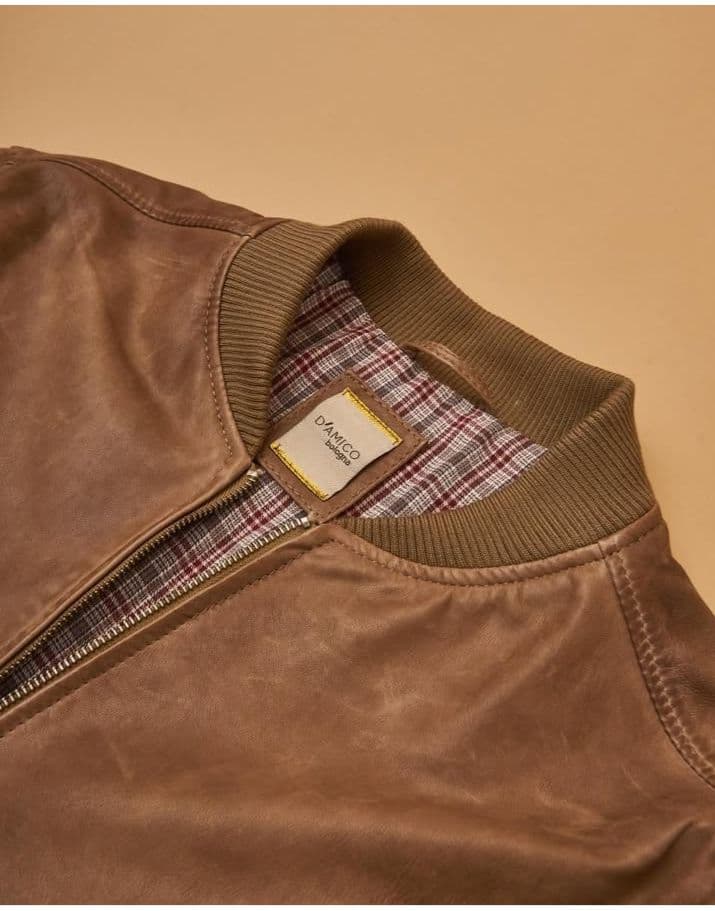 D'AMICO bologna ダミコ ボローニャ ムートンジャケットオールレザ