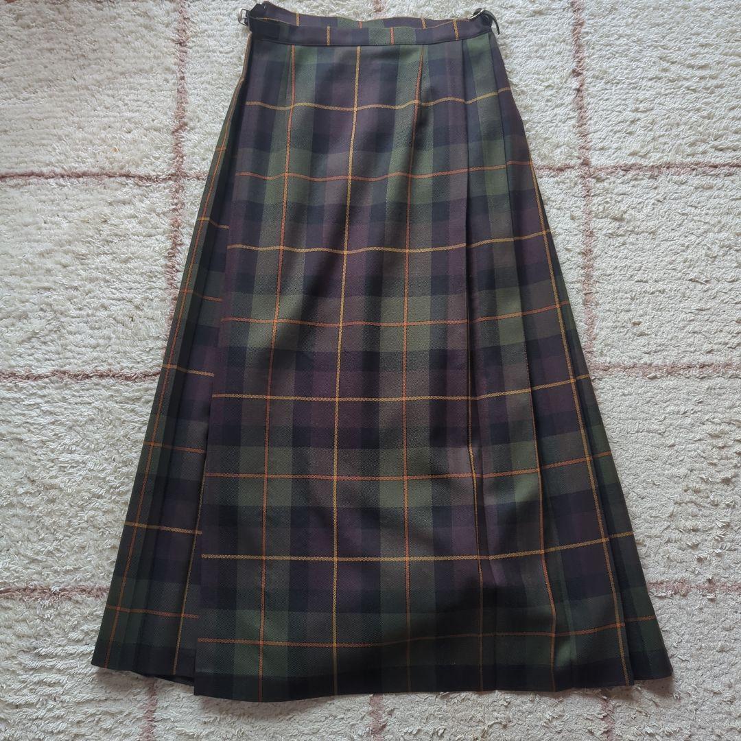 【O'NEIL of DUBLIN】ウーステッドウール100% キルトスカート