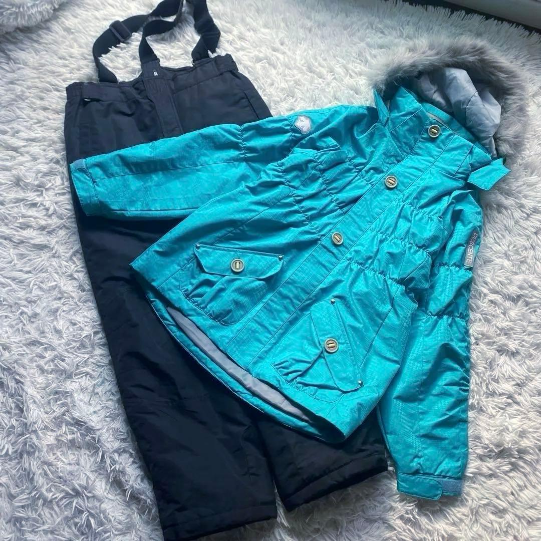 極美品デサントDESCENTE スキー・スノボ ウェア ミントグリーン160S