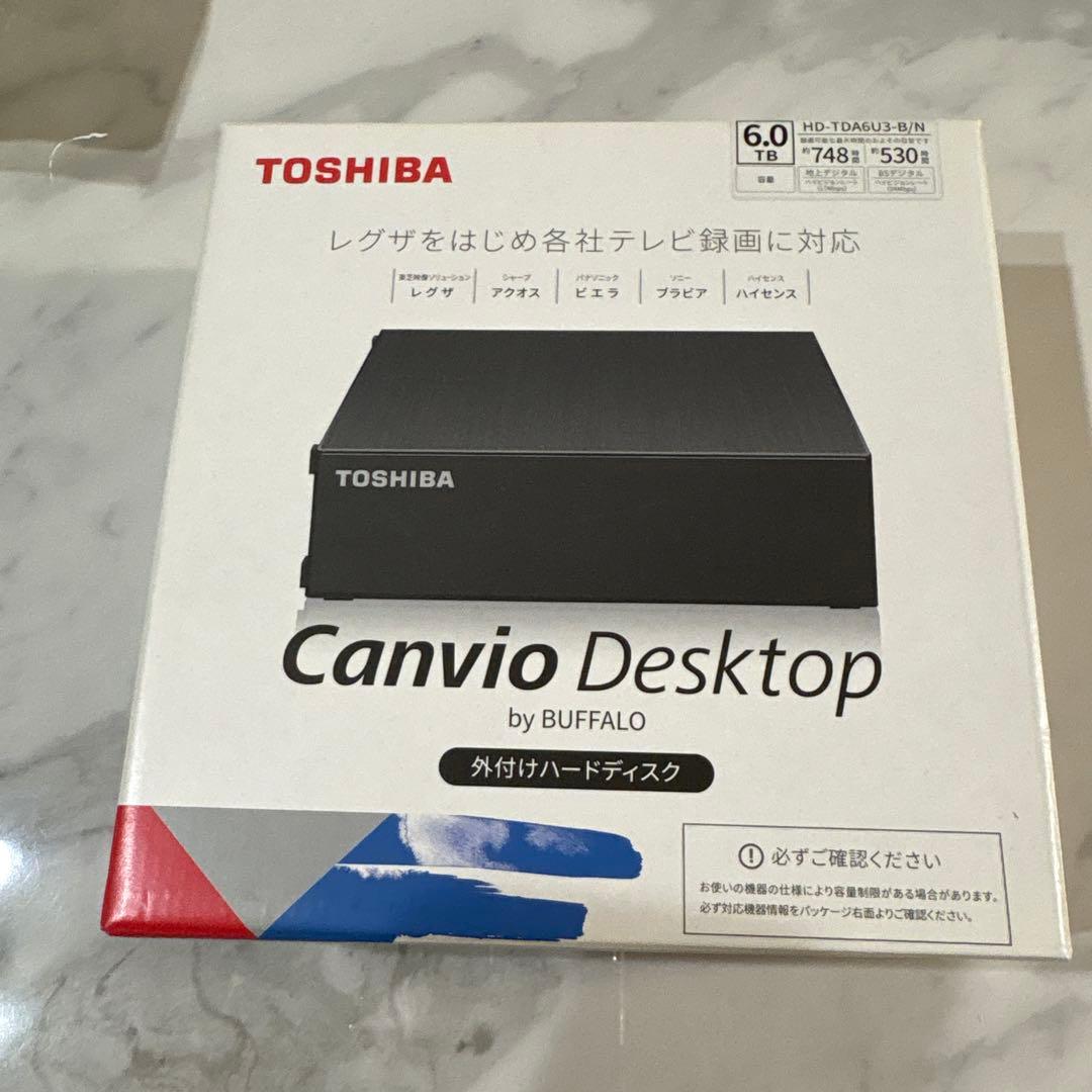 【未使用】バッファロー HD-TDA6U3-B 外付けHDD 6TB