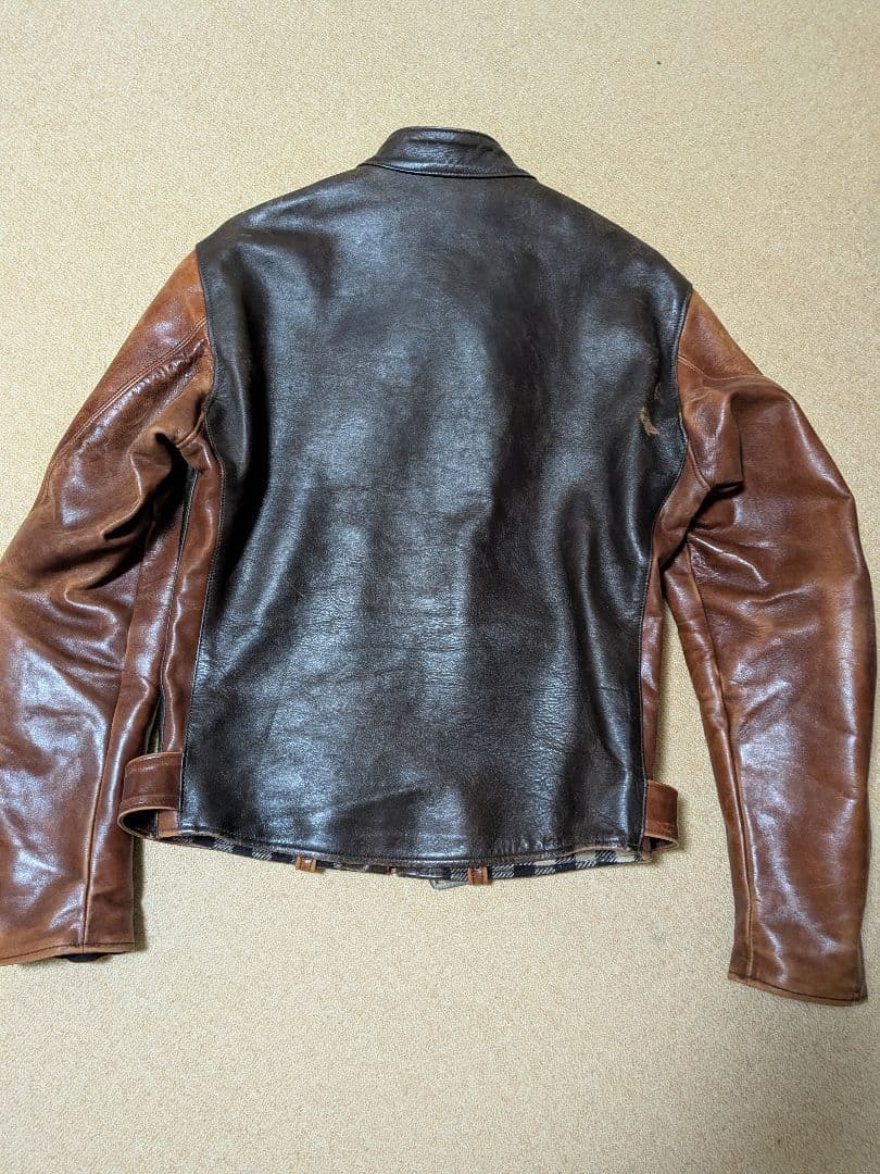 joe mccoy シングルライダース ホースハイド　サイズ　42