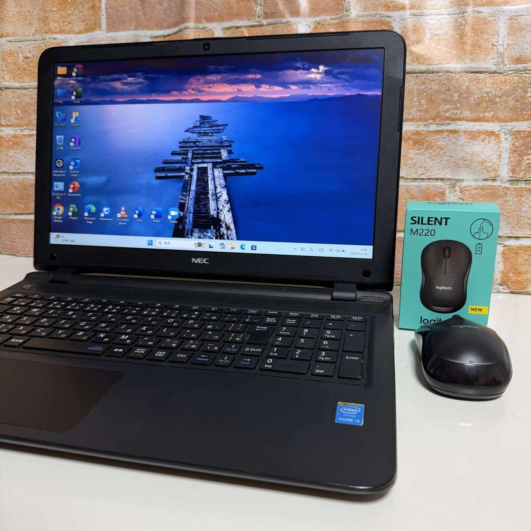 NECノート PC WebカメラSSDサクサク起動　Windows11オフィス付