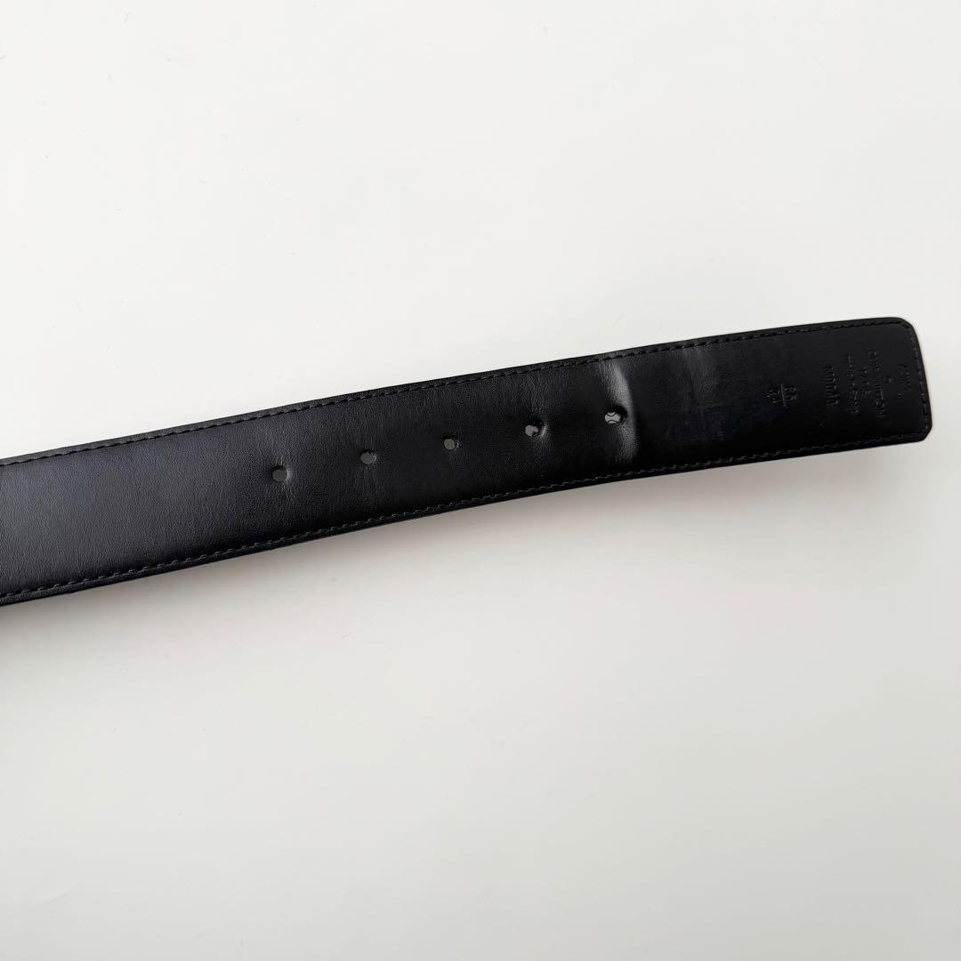 【美品】ルイヴィトン ベルト モノグラム　イニシャル サンチュール シルバーLV