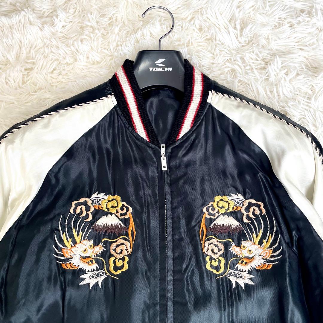 ✨美品✨テーラー東洋 BEAMS別注 サテン スカジャン 日本地図 龍 鷲 M