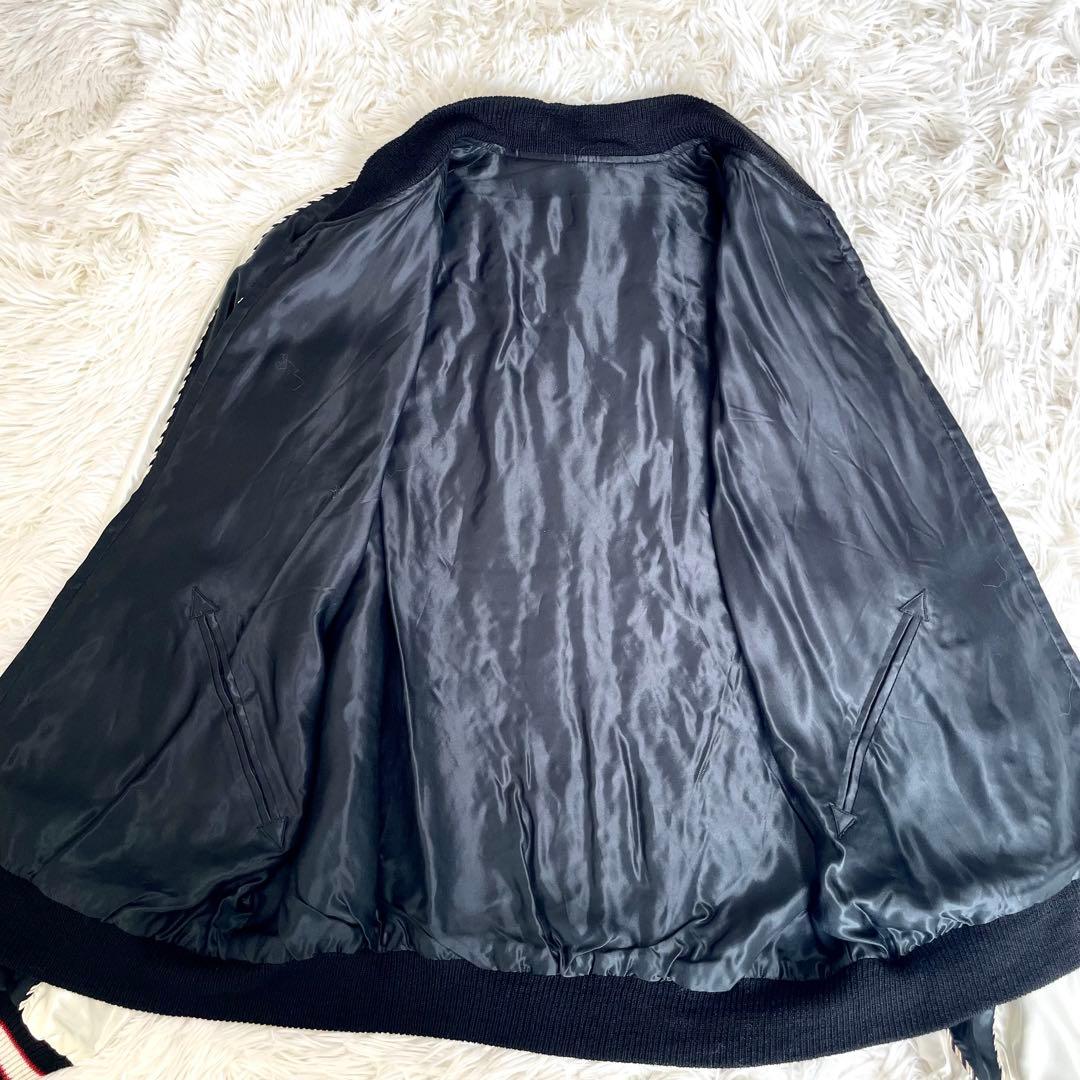 ✨美品✨テーラー東洋 BEAMS別注 サテン スカジャン 日本地図 龍 鷲 M