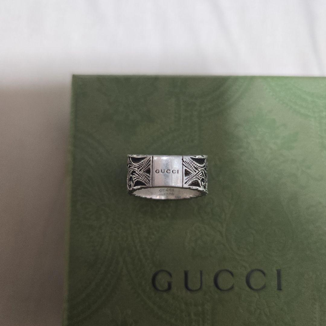 【GUCCI】アラベスク　ハート　フローラ　リング　9号