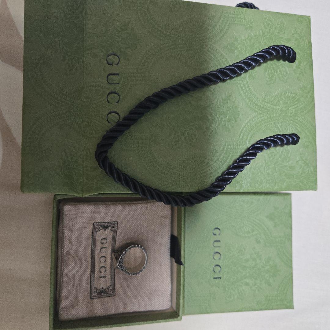 【GUCCI】アラベスク　ハート　フローラ　リング　9号