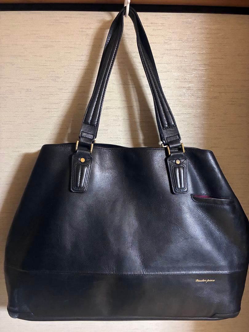 master-piece 黒 トートバッグ