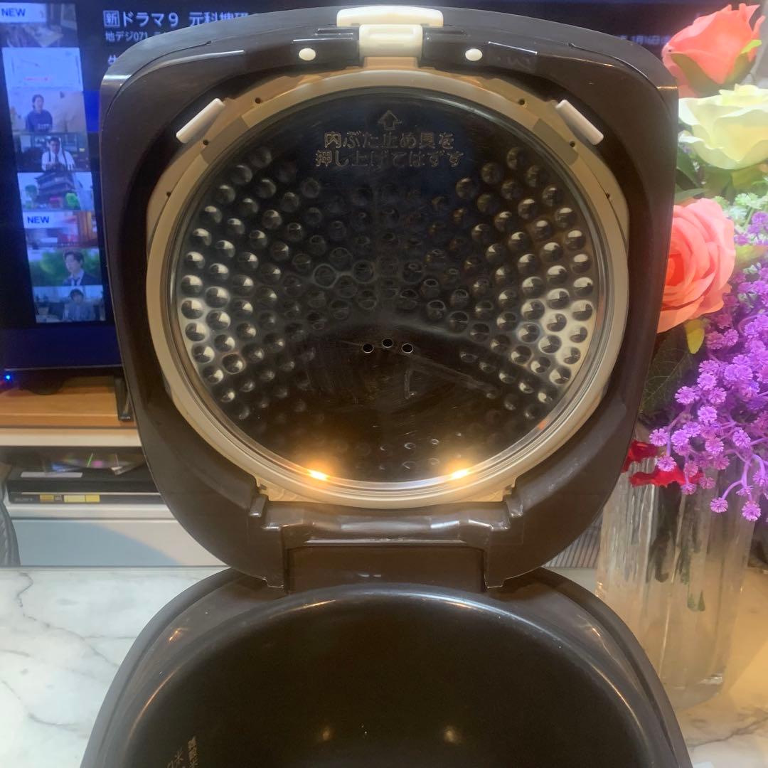 美品■象印 IH 10合 IH式 極め炊き ブラウン NP-V N18■炊飯確認