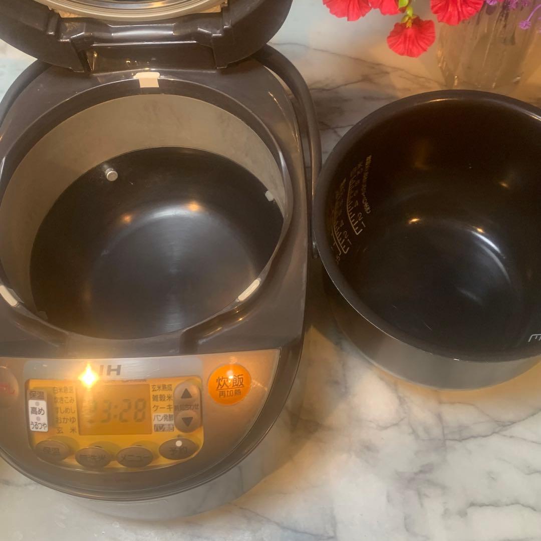 美品■象印 IH 10合 IH式 極め炊き ブラウン NP-V N18■炊飯確認