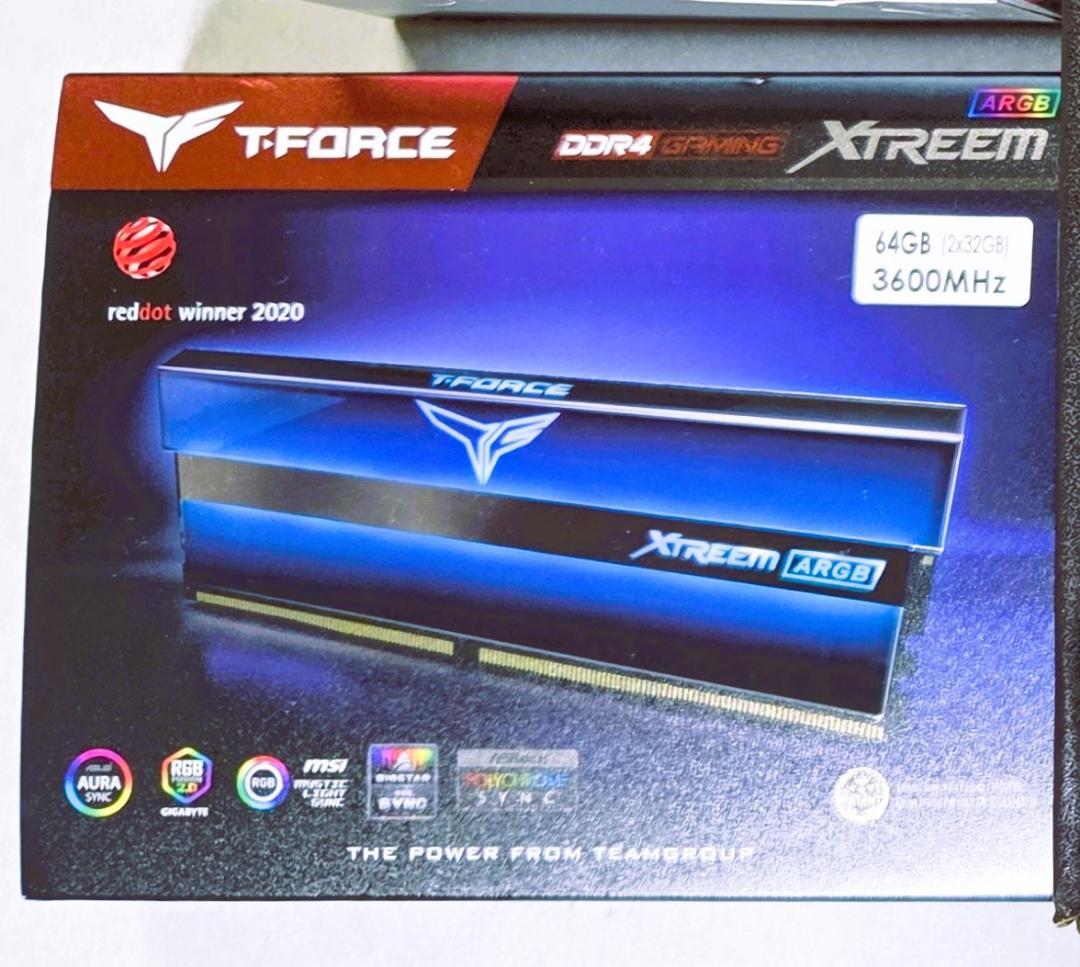 メモリー XTREEM ARGB DDR4 DESKTOP MEMORY 64GB