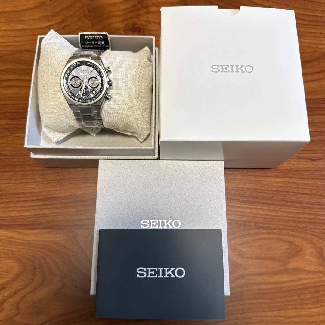 新品 セイコー アストロン ネクスター SBXY097 クロノグラフ ブラック